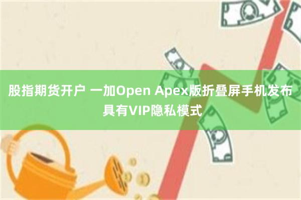 股指期货开户 一加Open Apex版折叠屏手机发布 具有VIP隐私模式