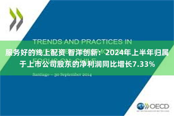 服务好的线上配资 智洋创新：2024年上半年归属于上市公司股东的净利润同比增长7.33%