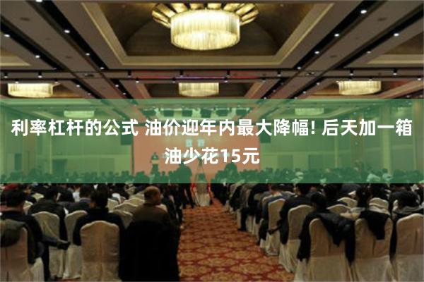 利率杠杆的公式 油价迎年内最大降幅! 后天加一箱油少花15元