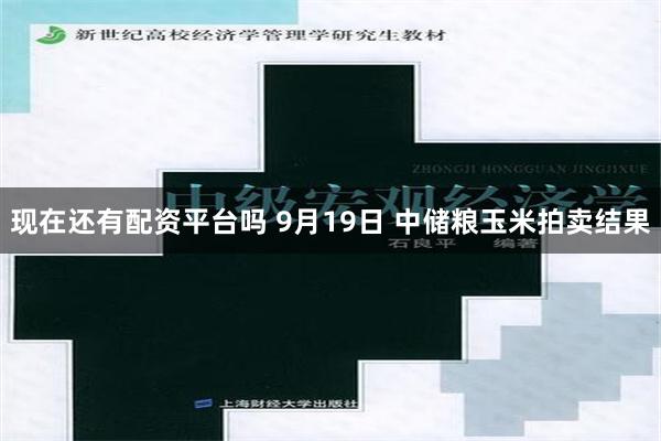 现在还有配资平台吗 9月19日 中储粮玉米拍卖结果