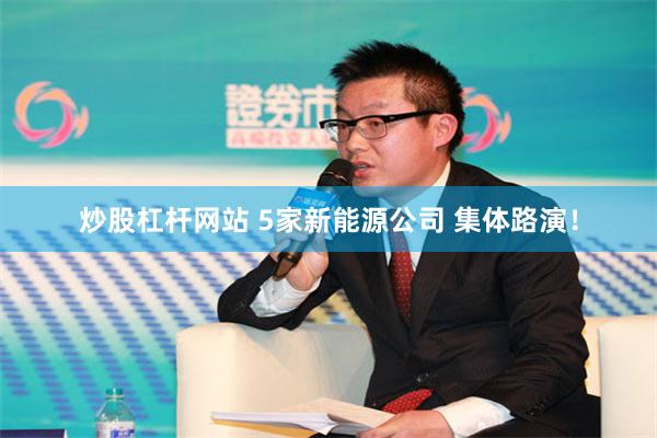 炒股杠杆网站 5家新能源公司 集体路演！