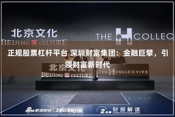 正规股票杠杆平台 深圳财富集团：金融巨擘，引领财富新时代