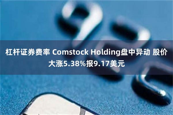 杠杆证券费率 Comstock Holding盘中异动 股价大涨5.38%报9.17美元