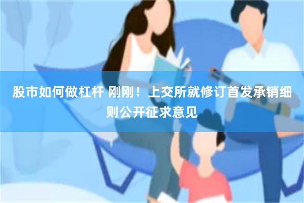 股市如何做杠杆 刚刚！上交所就修订首发承销细则公开征求意见