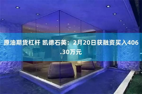 原油期货杠杆 凯德石英：2月20日获融资买入406.30万元