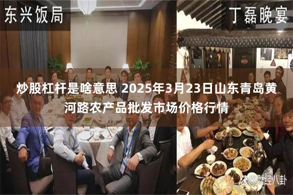 炒股杠杆是啥意思 2025年3月23日山东青岛黄河路农产品批发市场价格行情