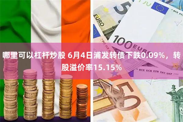 哪里可以杠杆炒股 6月4日浦发转债下跌0.09%，转股溢价率15.15%