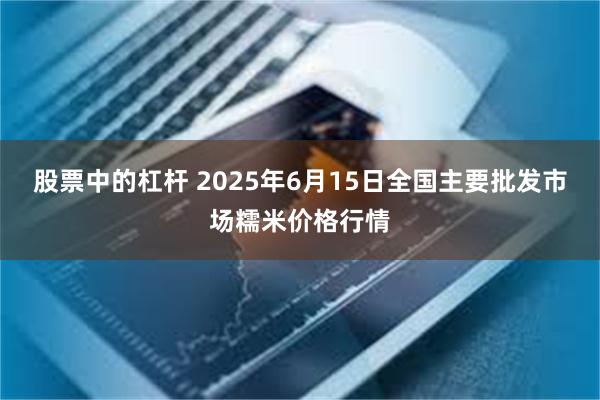 股票中的杠杆 2025年6月15日全国主要批发市场糯米价格行情