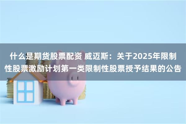 什么是期货股票配资 威迈斯：关于2025年限制性股票激励计划第一类限制性股票授予结果的公告
