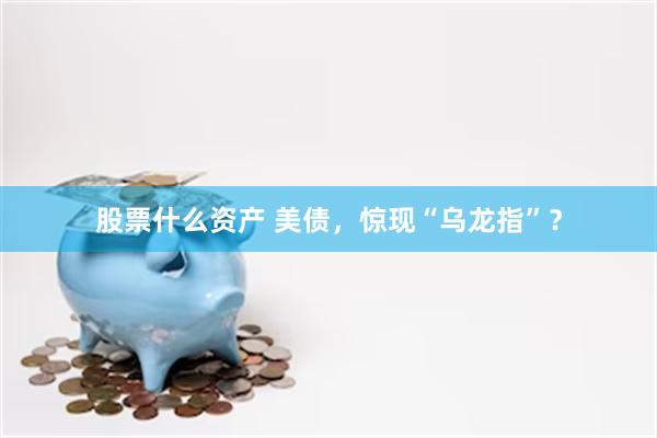 股票什么资产 美债，惊现“乌龙指”？
