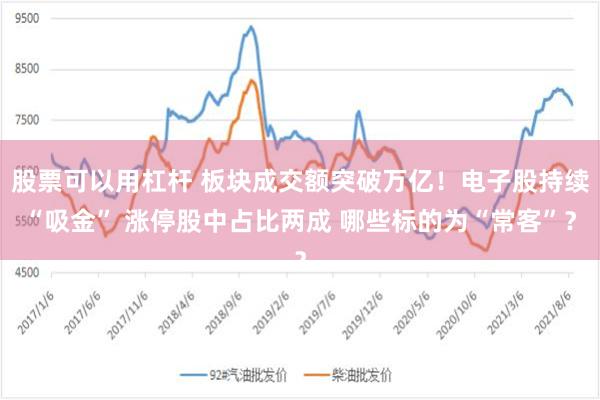 股票可以用杠杆 板块成交额突破万亿！电子股持续“吸金” 涨停股中占比两成 哪些标的为“常客”？