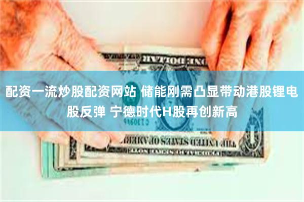 配资一流炒股配资网站 储能刚需凸显带动港股锂电股反弹 宁德时代H股再创新高