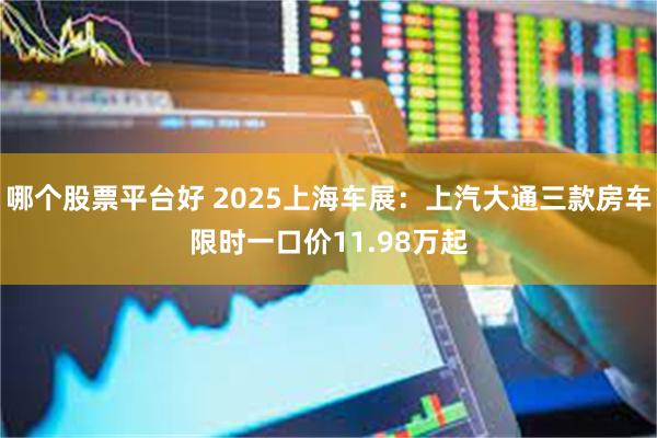 哪个股票平台好 2025上海车展：上汽大通三款房车限时一口价11.98万起