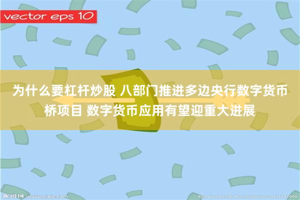 为什么要杠杆炒股 八部门推进多边央行数字货币桥项目 数字货币应用有望迎重大进展