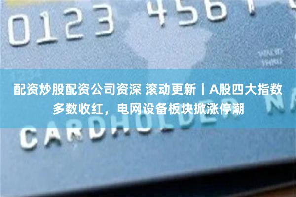 配资炒股配资公司资深 滚动更新丨A股四大指数多数收红，电网设备板块掀涨停潮