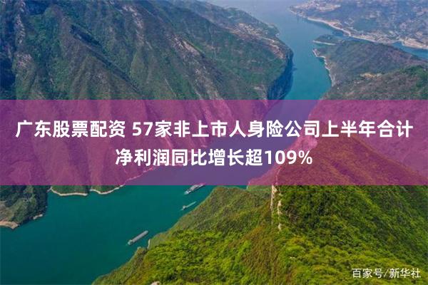 广东股票配资 57家非上市人身险公司上半年合计净利润同比增长超109%