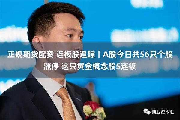 正规期货配资 连板股追踪丨A股今日共56只个股涨停 这只黄金概念股5连板