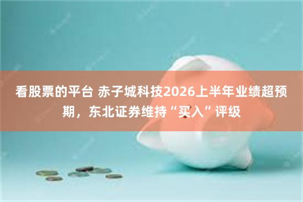 看股票的平台 赤子城科技2026上半年业绩超预期，东北证券维持“买入”评级